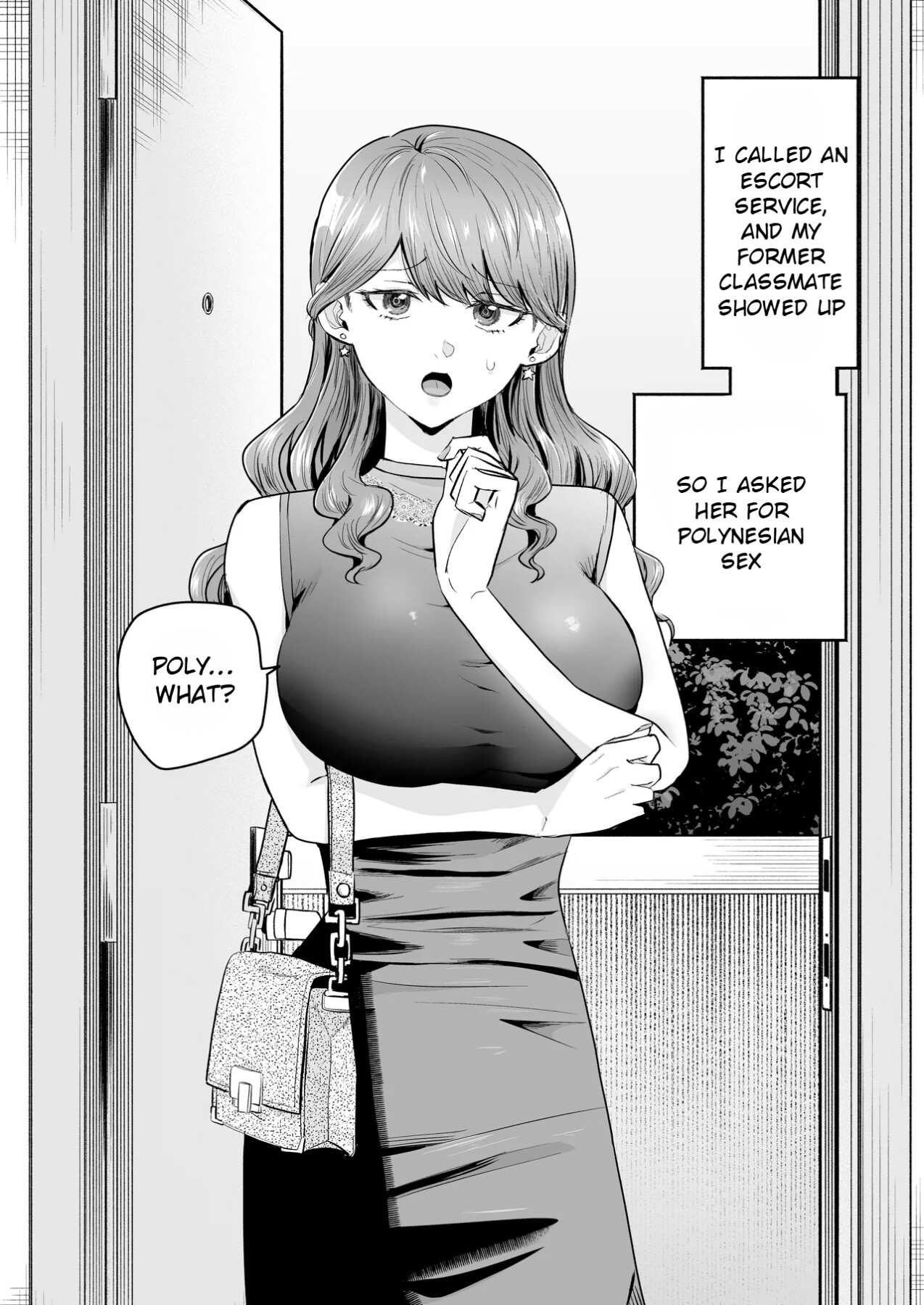 Hentai Manga Comic-I Called an Escort Service, and My Old Classmate Showed Up - Day 6 of Polynesian Sex-Read-2